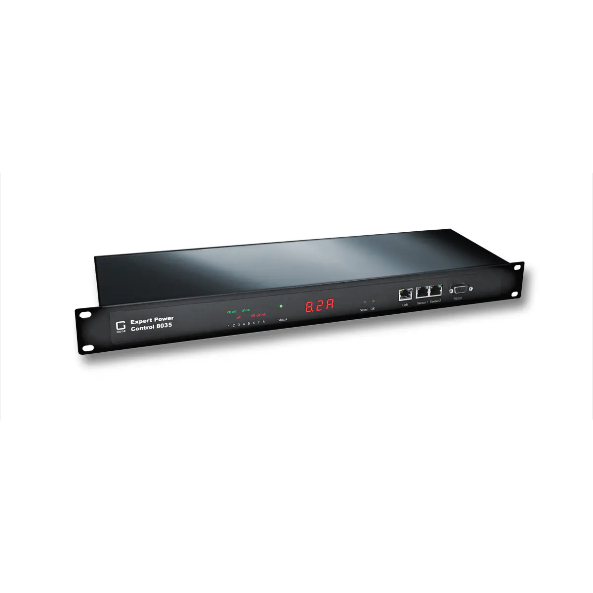 Gude Güde 8031-2 - Messgerät - Geändert - 1U - Schwarz - LED - 8 AC-Ausgänge - C13-Koppler Gude Güde 8031-2 - Messgerät - Geändert - 1U - Schwarz - LED - 8 AC-Ausgänge - C13-Koppler