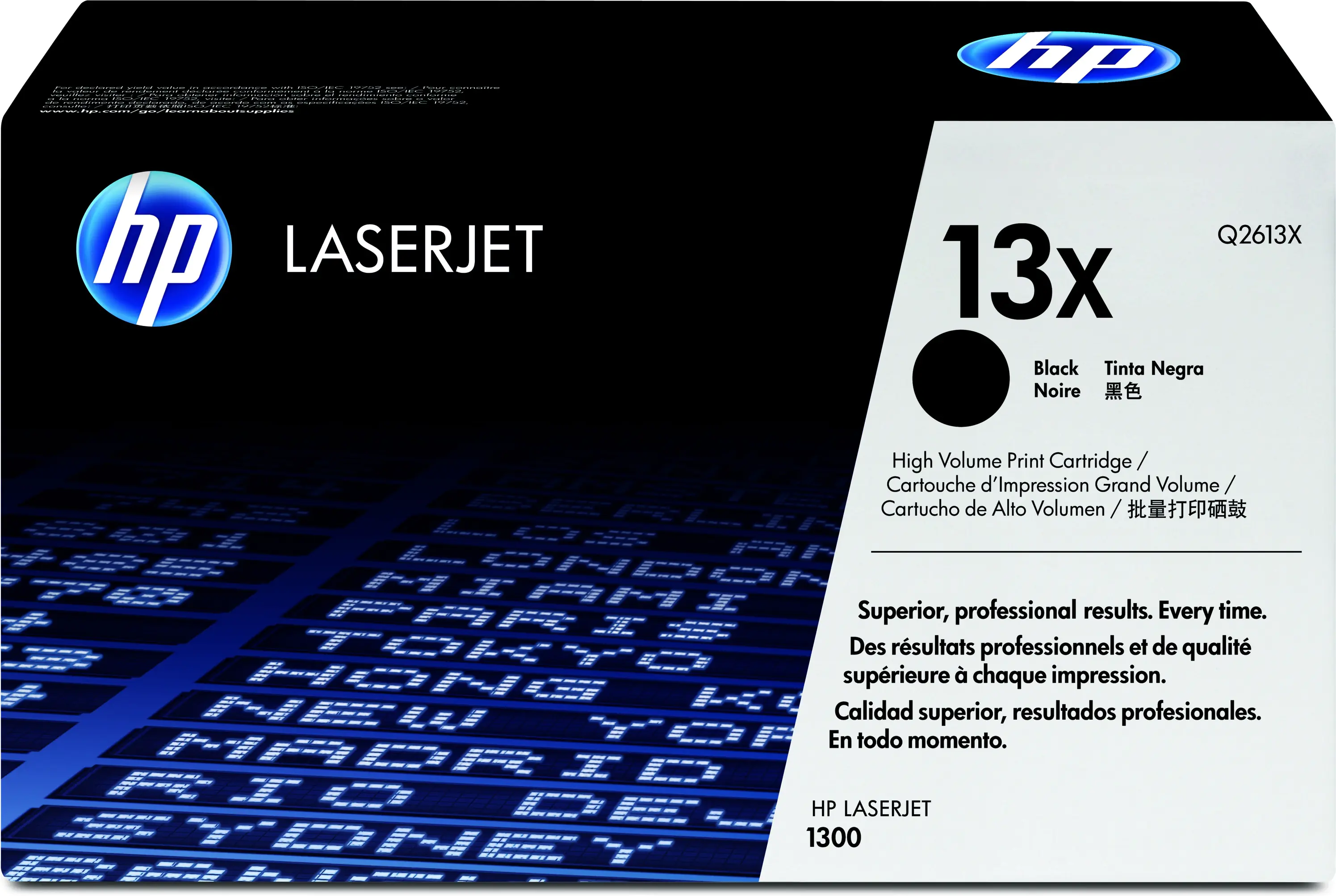HP 13X - Hohe Ergiebigkeit - Schwarz - original - LaserJet - Tonerpatrone (Q2613X) - für LaserJet 1300, 1300n, 1300t, 1300xi, 1320, 1320n, 1320nw, 1320t, 1320tn HP 13X - Hohe Ergiebigkeit - Schwarz - original - LaserJet - Tonerpatrone (Q2613X) - für LaserJet 1300, 1300n, 1300t, 1300xi, 1320, 1320n, 1320nw, 1320t, 1320tn
