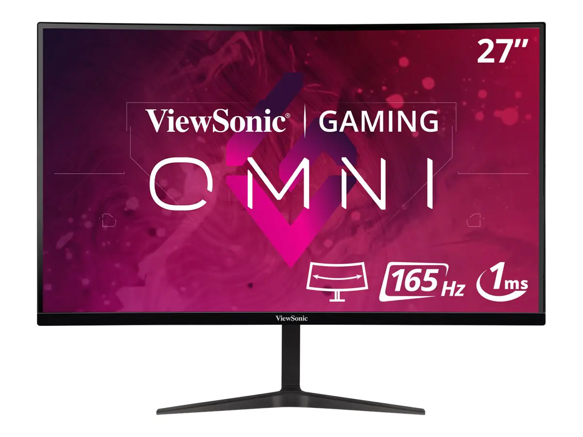 ViewSonic VX2718-2KPC-MHD - Gaming - LED-Monitor - Gaming - gebogen - 68.6 cm (27") - 2560 x 1440 QHD @ 165 Hz - VA - 250 cd/m² - 4000:1 - 1 ms - 2xHDMI, DisplayPort - Lautsprecher