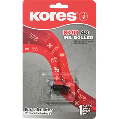 Kores Farbrolle Epson IR 40, Casio 116ER, -117ER, -FR3100, -FR3200, -FR, -1215, Sharp EL 1601, -2617 G744 schwarz Kores Farbrolle Epson IR 40, Casio 116ER, -117ER, -FR3100, -FR3200, -FR, -1215, Sharp EL 1601, -2617 G744 schwarz