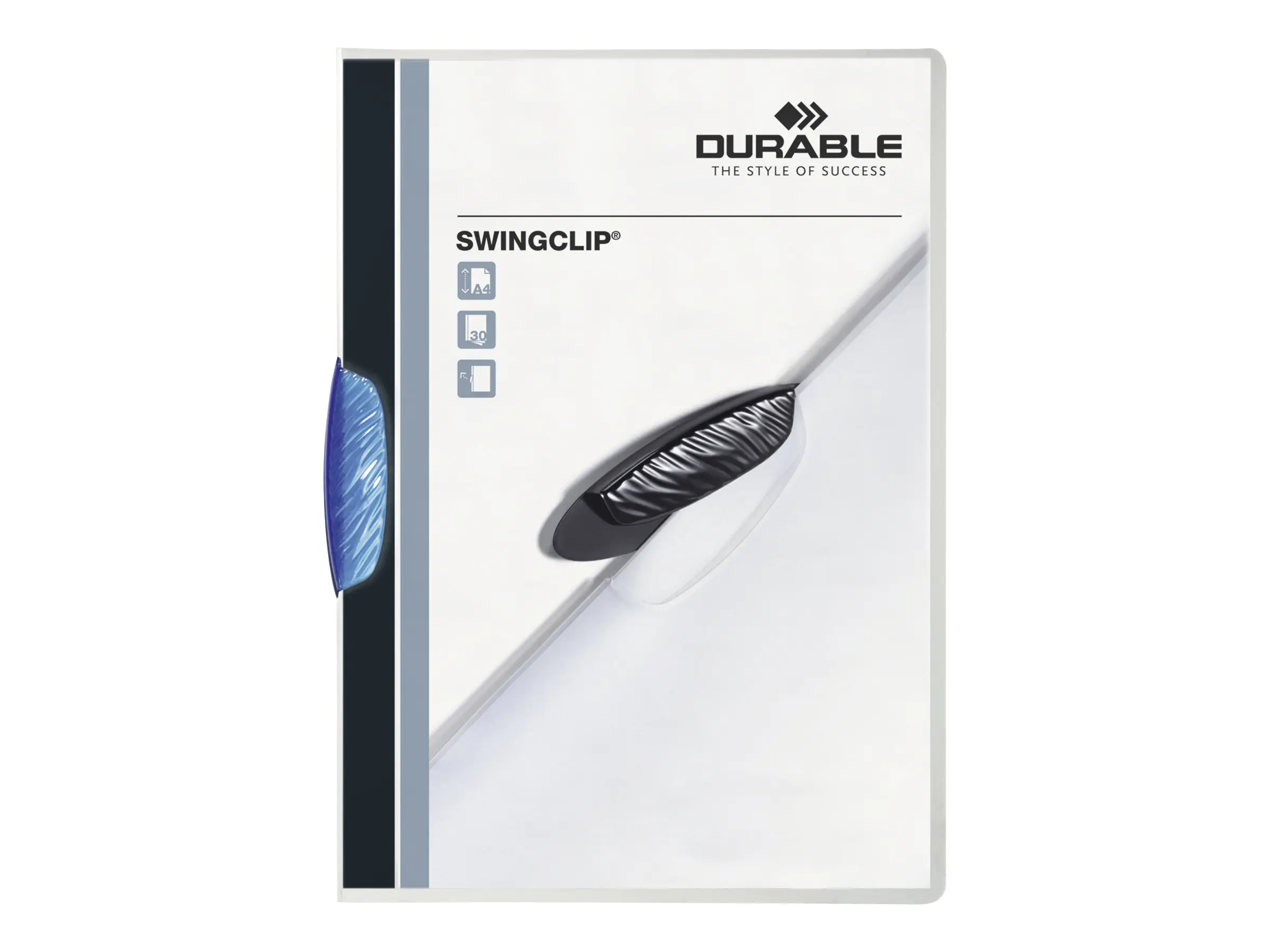 DURABLE Klemmmappe SWINGCLIP 226006 DIN A4 max. 30Bl. Klemme bl