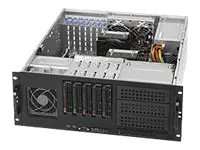 Supermicro SC842 TQC-668B - Rack-Montage 4U - E-ATX - SATA/SAS - Hot-Swap 668 Watt - Schwarz - USB