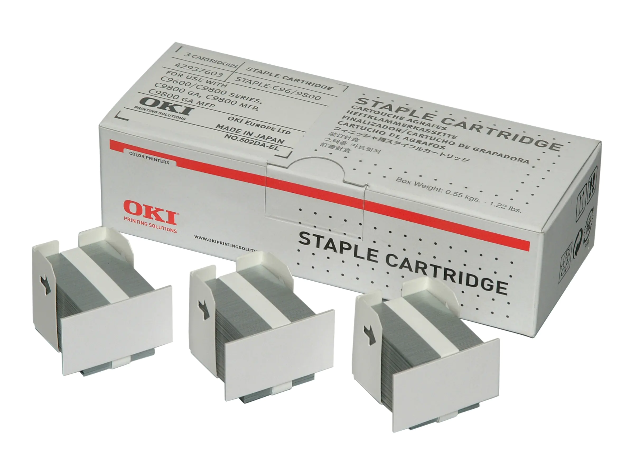 OKI - Klammern (Packung mit 15000) - für C910, 9600, 9650, 9800; ES 7170, 7470, 7480; MB770