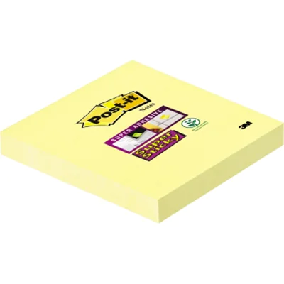 Post-it Haftnotiz Super Sticky 65412SY 76x76mm 90Blatt gelb Post-it Haftnotiz Super Sticky 65412SY 76x76mm 90Blatt gelb