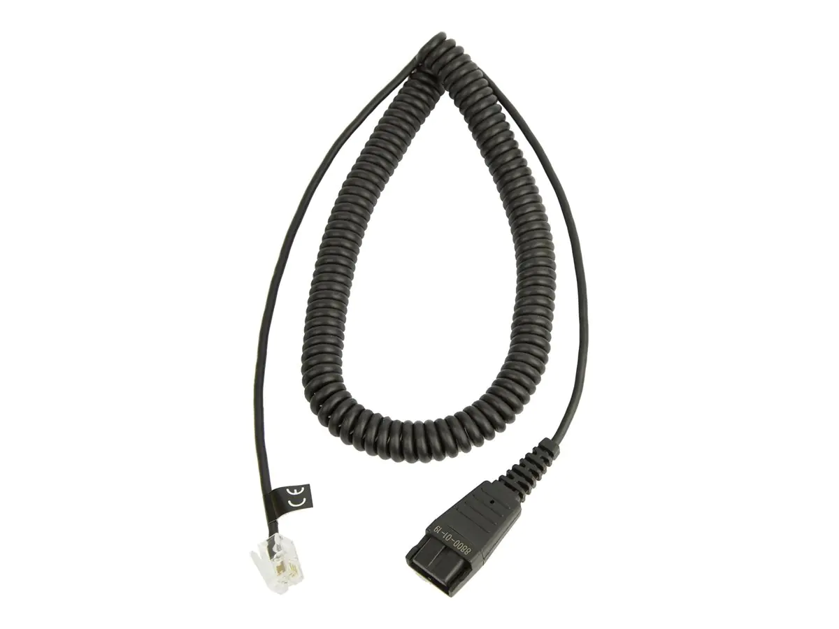 Jabra 8800 01 - Headsetadapter - 2 m - für Jabra GN 2100 Flex-Boom 3-in-1, GN 2100 Micro-Boom 3-in-1, GN 2200 Flex