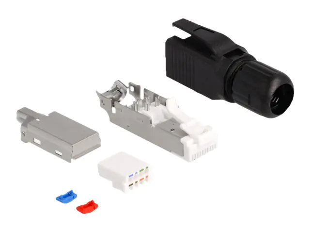 Delock - Netzwerkanschluss - RJ-45 (M) - CAT 6a