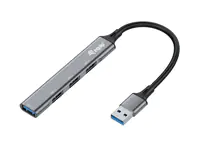 Equip USB-Hub 4-Port 2.0 ->1x3.0.3x2.0 0.15m o.Netzteil gr - Hub Equip USB-Hub 4-Port 2.0 ->1x3.0.3x2.0 0.15m o.Netzteil gr - Hub