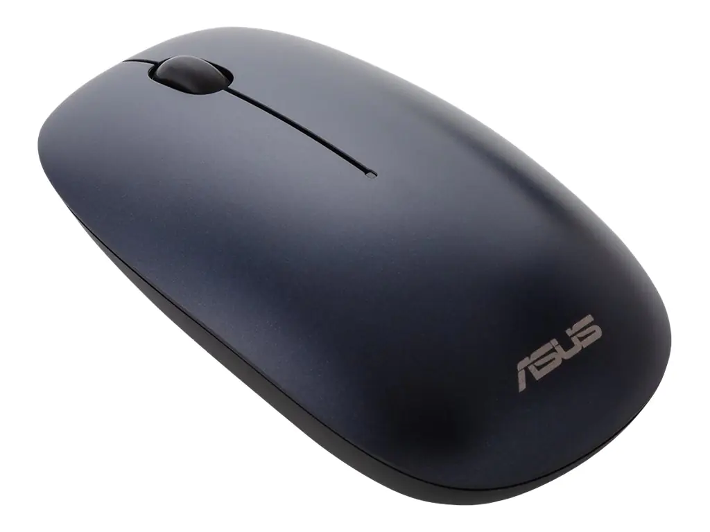 ASUS MW201C - Maus - rechts- und linkshändig - optisch - 3 Tasten - kabellos - 2.4 GHz, Bluetooth 4.0 LE - kabelloser Empfänger (USB) - Blau - für 15; ROG Strix G15; ROG Zephyrus Duo 15; ROG Zephyrus G14; TUF505; ZenBook 13; 14