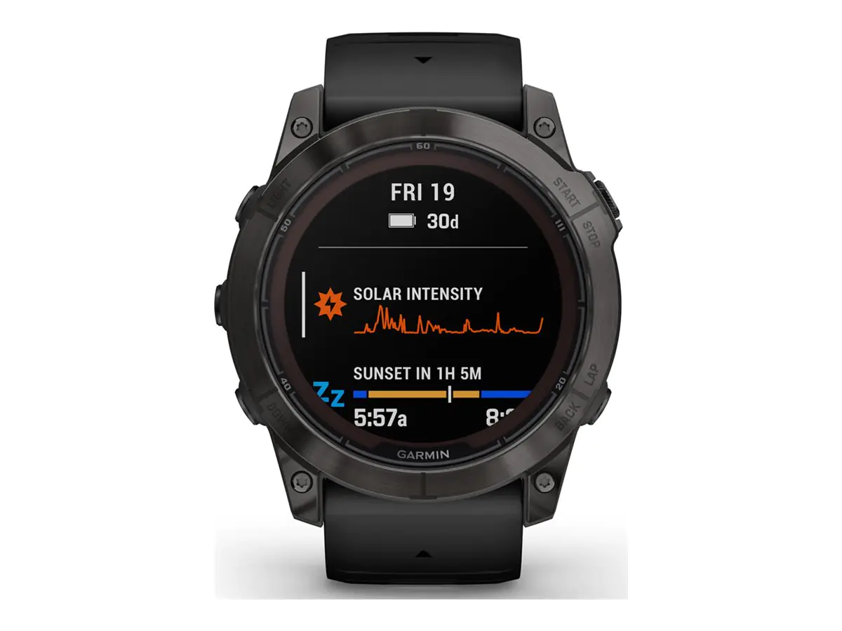 Garmin fenix 7X Pro - Sapphire Solar Edition - 51 mm - faserverstärktes Polymer - intelligente Uhr
