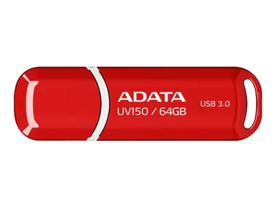 ADATA DashDrive UV150 - USB-Flash-Laufwerk - 64 GB - USB 3.0 - Rot