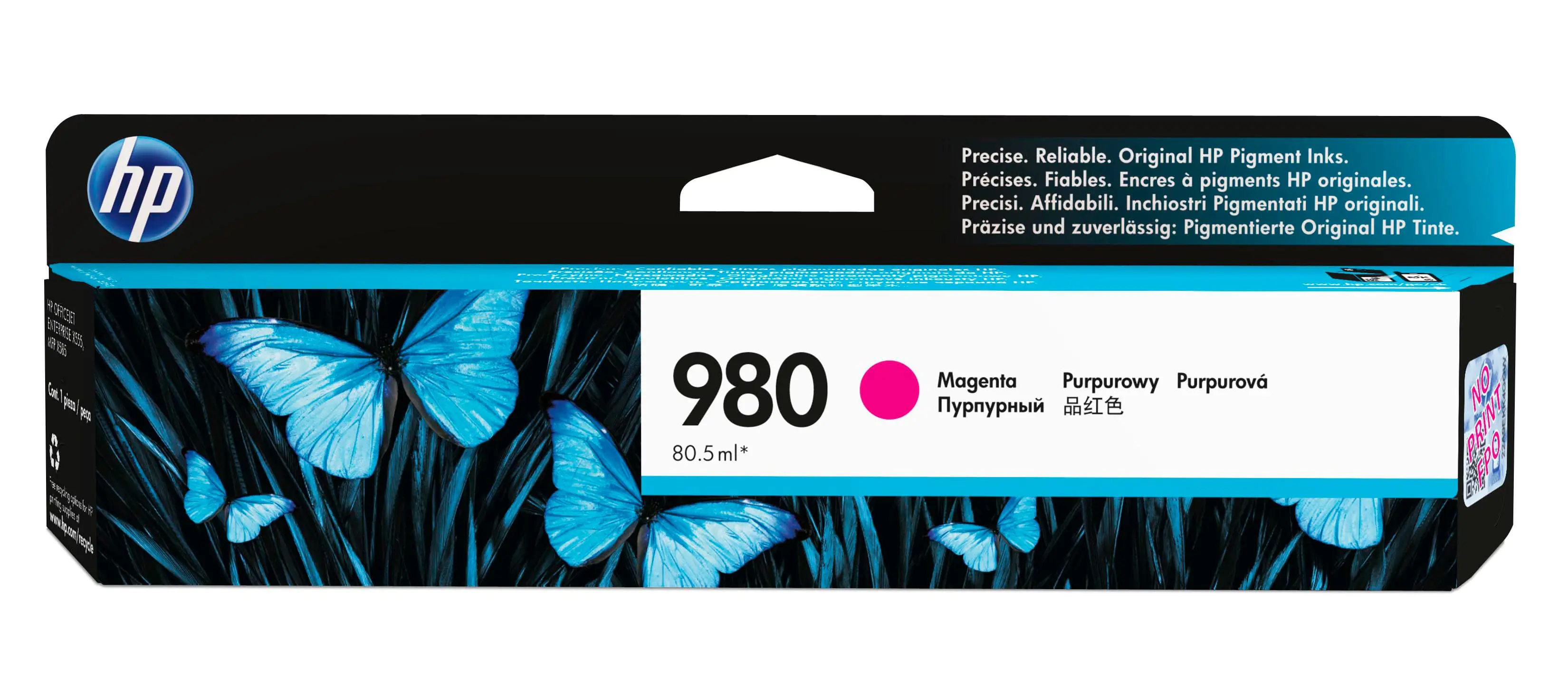 HP 980 - 86.5 ml - Magenta - Original - Tintenpatrone - für Officejet Enterprise Color MFP X585; Officejet Enterprise Color Flow MFP X585 HP 980 - 86.5 ml - Magenta - Original - Tintenpatrone - für Officejet Enterprise Color MFP X585; Officejet Enterprise Color Flow MFP X585