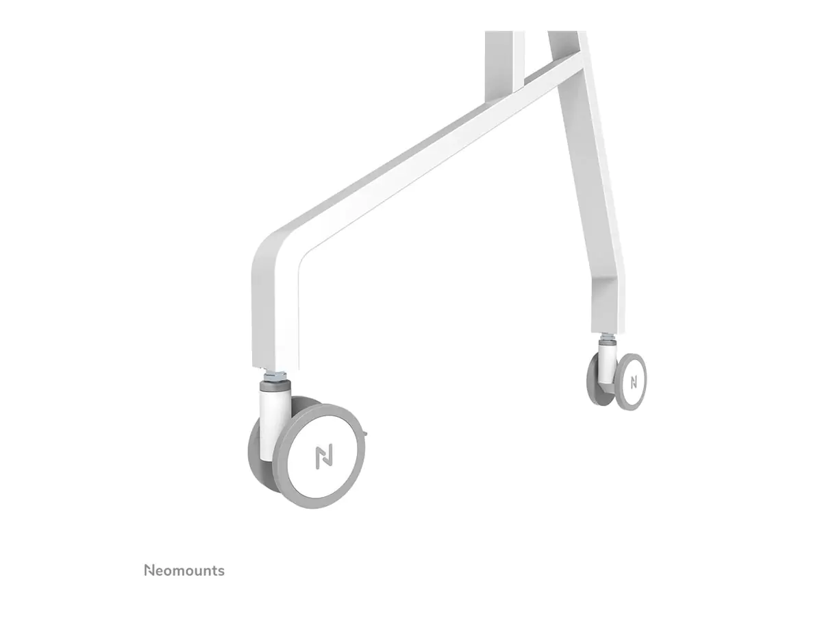 Neomounts Move Go Flip FL50-515WH1 - Wagen - für Flachbildschirm - Stahl - weiß - Bildschirmgröße: 139.7-165.1 cm (55"-65") - Montageschnittstelle: 400 x 400 mm