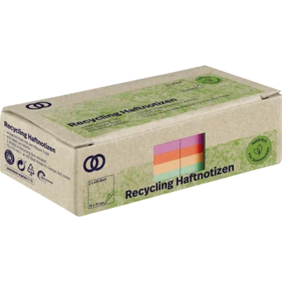 Soennecken Haftnotiz oeco 5873 RC 75x75mm 400Bl. sort. 2St.
