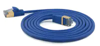 WANTEC Extra dünnes CAT7 SSTP Patchkabel - 10 m - Cat7 - S/FTP (S-STP) - RJ-45 - RJ-45 - Blau