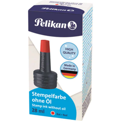 Pelikan Stempelfarbe 4K 351221 ohne Öl 28ml rot Pelikan Stempelfarbe 4K 351221 ohne Öl 28ml rot