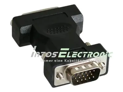 InLine - Display-Adapter - DVI-I (W) zu HD-15 (VGA) (M) - Schwarz