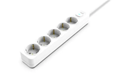 Cian Technology GmbH Inca IPW-44GB, 5 AC-Ausgänge, 230 V, 3680 W, 16 A, Weiß, 1,5 m