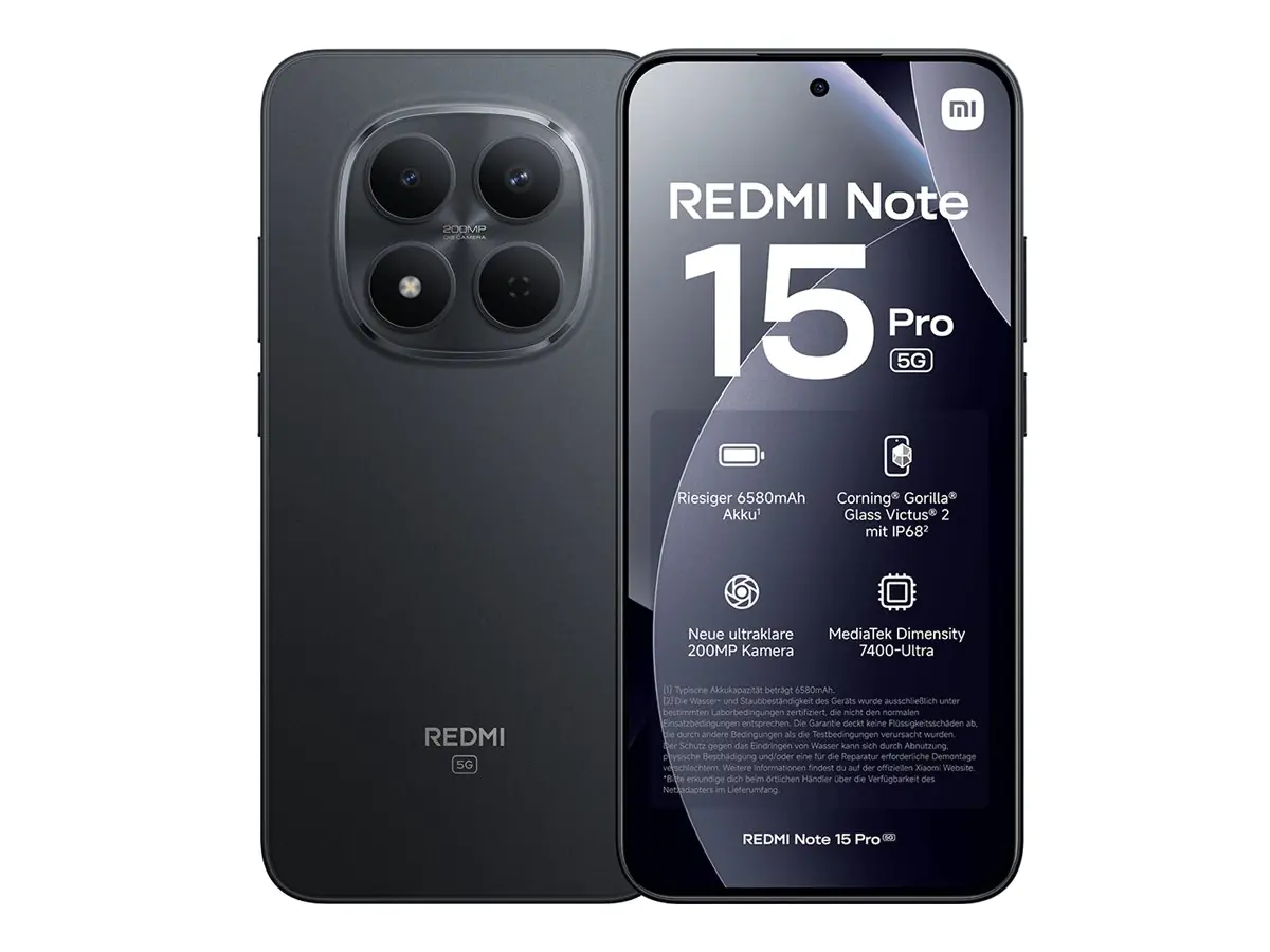 Xiaomi Redmi Note 15 Pro - 5G Smartphone - Dual -SIM - RAM 8 GB / Interner Speicher 256 GB - OLED