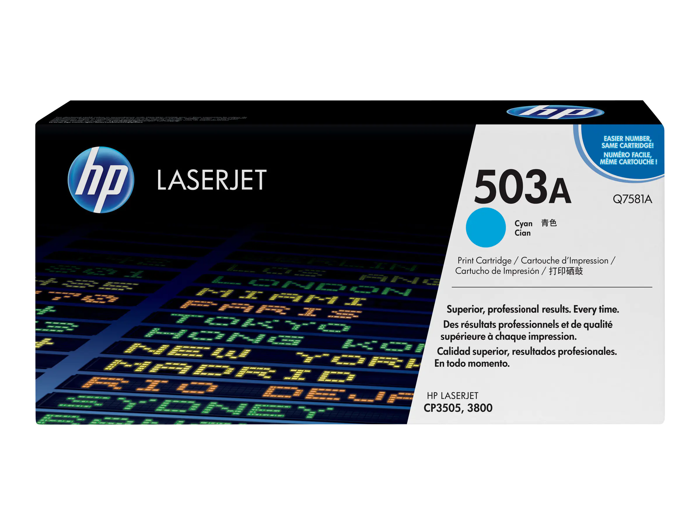 HP 503A - Cyan - Original - LaserJet - Tonerpatrone (Q7581A) - für Color LaserJet 3800, 3800dn, 3800dtn, 3800n, CP3505, CP3505dn, CP3505n, CP3505x HP 503A - Cyan - Original - LaserJet - Tonerpatrone (Q7581A) - für Color LaserJet 3800, 3800dn, 3800dtn, 3800n, CP3505, CP3505dn, CP3505n, CP3505x