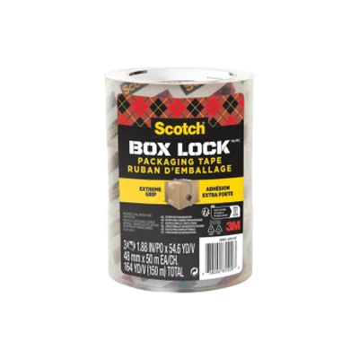 Scotch Packband Box Lock™ 48 mm x 50 m (B x L) Kunststoff transparent 3 St./Pack. Scotch Packband Box Lock™ 48 mm x 50 m (B x L) Kunststoff transparent 3 St./Pack.
