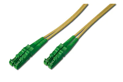 Digitus Professional - Patch-Kabel - E2000/APC Einzelmodus (M) zu E2000/APC Einzelmodus (M) - 1 m - Glasfaser - Duplex - 9/125 Mikrometer - OS1 - halogenfrei - Gelb