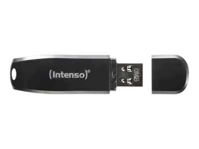 Intenso Speed Line - USB-Flash-Laufwerk - 64 GB - USB 3.2 Gen 1 - Schwarz (Packung mit 2)