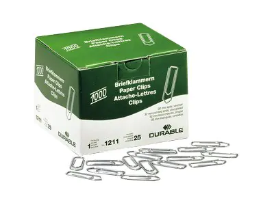 Durable Büroklammern - 32 mm - zinkbeschichtet 121125