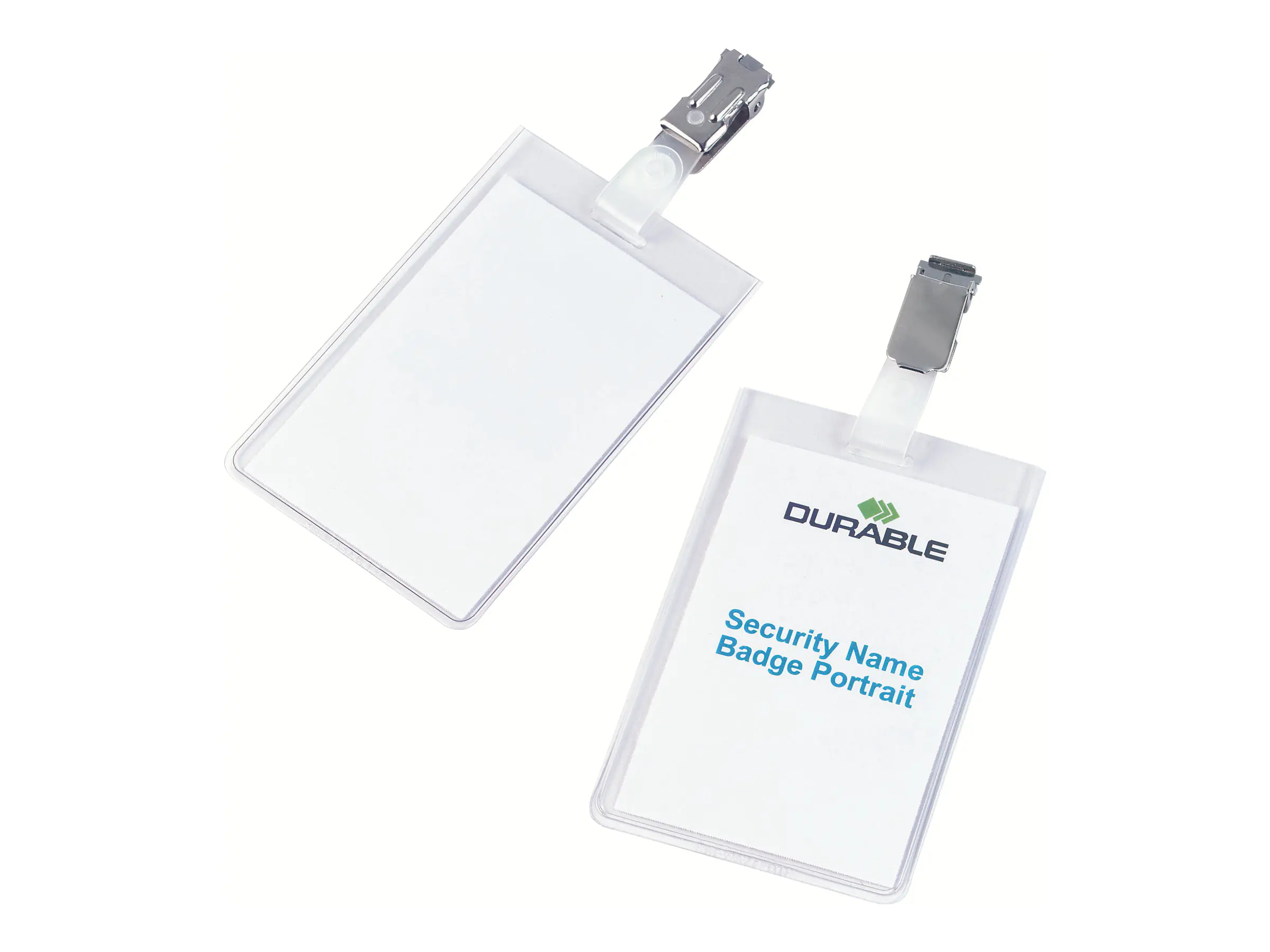 DURABLE Namensschild 800219 90x60mm transparent 25 St./Pack.