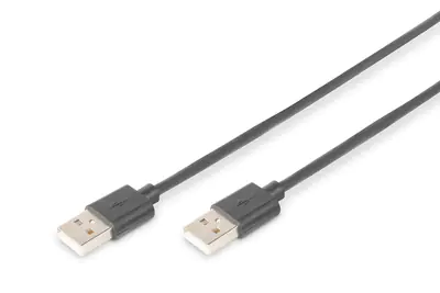 ASSMANN - USB-Kabel - USB (M) zu USB (M) - USB 2.0 - 5 m - geformt - Schwarz
