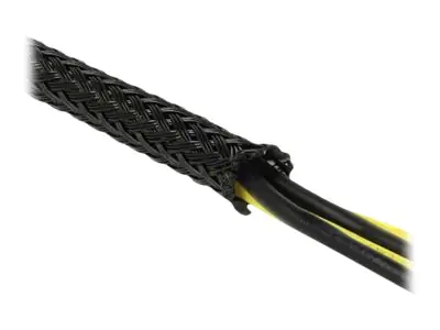 Delock Stretchable - Expandierbare geflochtene Ummantelung - 10 m - Schwarz