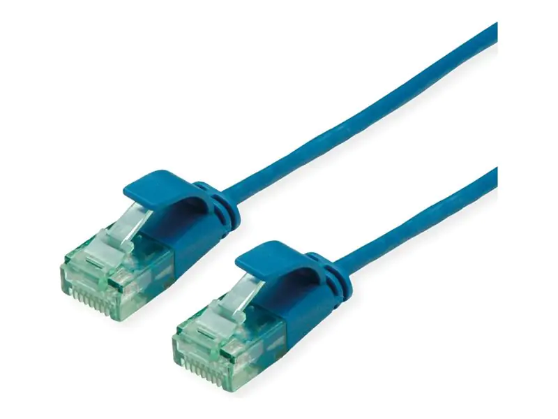 ROLINE RM UTP Patchkabel Kat6A/Kl.EA SLIM blau 5m - UTP