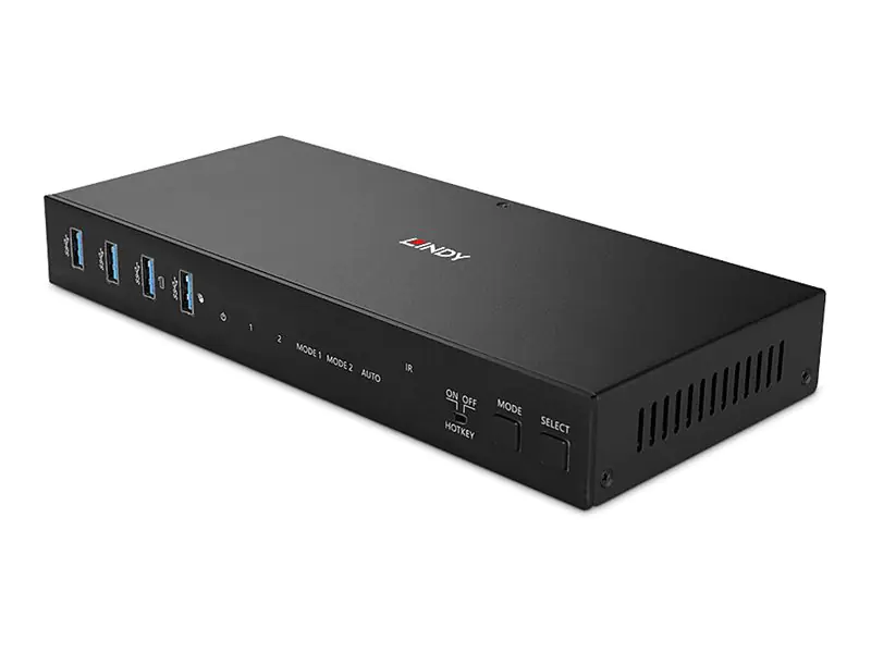 Lindy KVM-/Audio-/USB-Switch - Dual-Head, HDMI