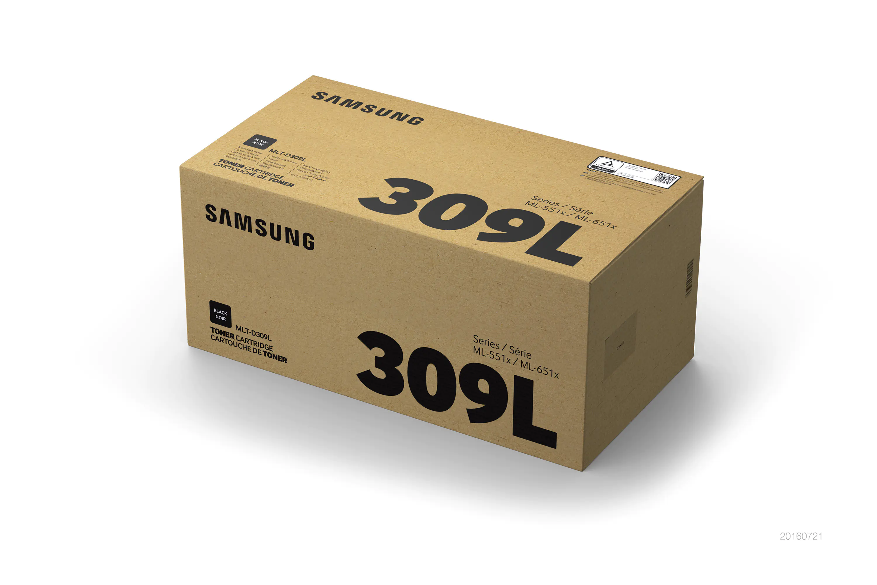 Samsung MLT-D309L - Hohe Ergiebigkeit - Schwarz - Original - Tonerpatrone (SV096A) - für Samsung ML-5510, ML-5512, ML-5515, ML-6510, ML-6512, ML-6515 Samsung MLT-D309L - Hohe Ergiebigkeit - Schwarz - Original - Tonerpatrone (SV096A) - für Samsung ML-5510, ML-5512, ML-5515, ML-6510, ML-6512, ML-6515