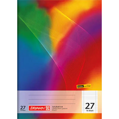 BRUNNEN Schulheft Lin 27 104492702 DIN A4 16Blatt liniert BRUNNEN Schulheft Lin 27 104492702 DIN A4 16Blatt liniert
