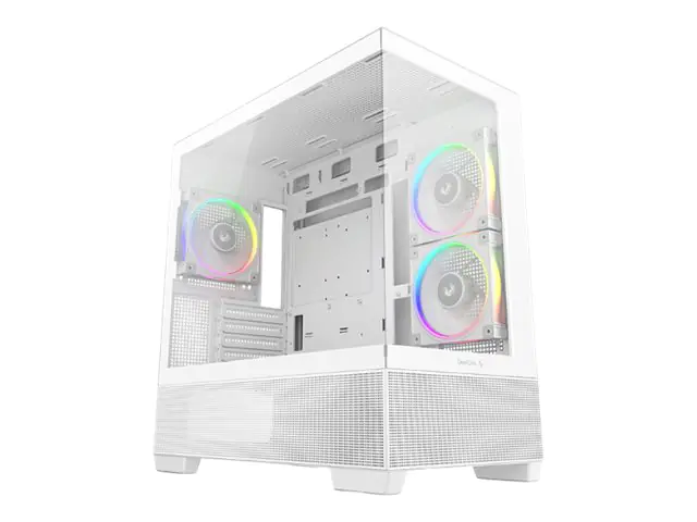 Deepcool CG380 3F WH - Micro-ATX - micro ATX - Seitenteil mit Fenster (gehärtetes Glas)