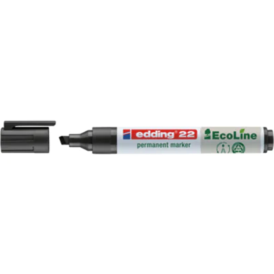 edding Permanentmarker 22 EcoLine 4-22001 1-5mm Keilspitze schwarz edding Permanentmarker 22 EcoLine 4-22001 1-5mm Keilspitze schwarz