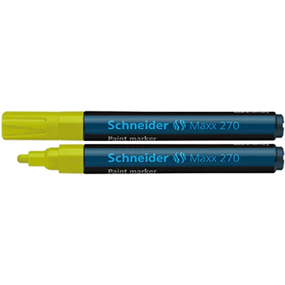 Schneider Lackmarker Maxx 270 127005 1-3mm Rundspitze gelb Schneider Lackmarker Maxx 270 127005 1-3mm Rundspitze gelb