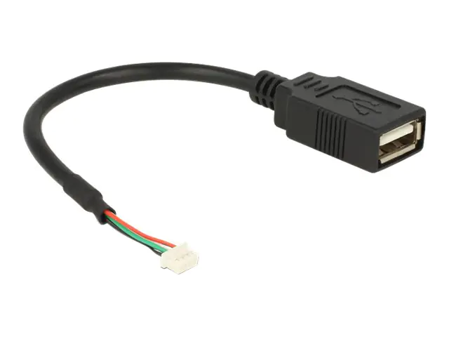 Delock - Interner und externer USB-Adapter - USB (W) bis 4-Pin-USB 2.0-Header (W) - 15 cm - Schwarz