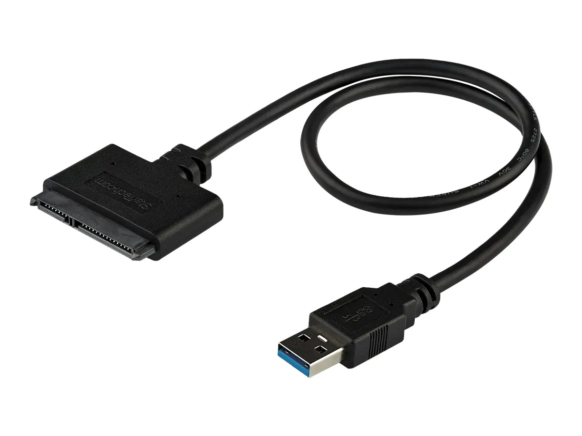 StarTech.com USB 3.0 auf 2,5" (6,4cm) SATA III Adapter Kabel mit UASP - USB 3.0 zu SATA SSD/HDD Konverter / Adapterkabel - Speicher-Controller - 2.5" (6.4 cm) USB3S2SAT3CB