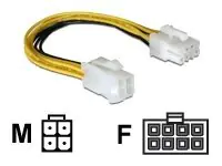 Delock - Adapter für Power Connector - 4 PIN ATX12V (M) zu 8-poliges EPS12V (W) - 15 cm