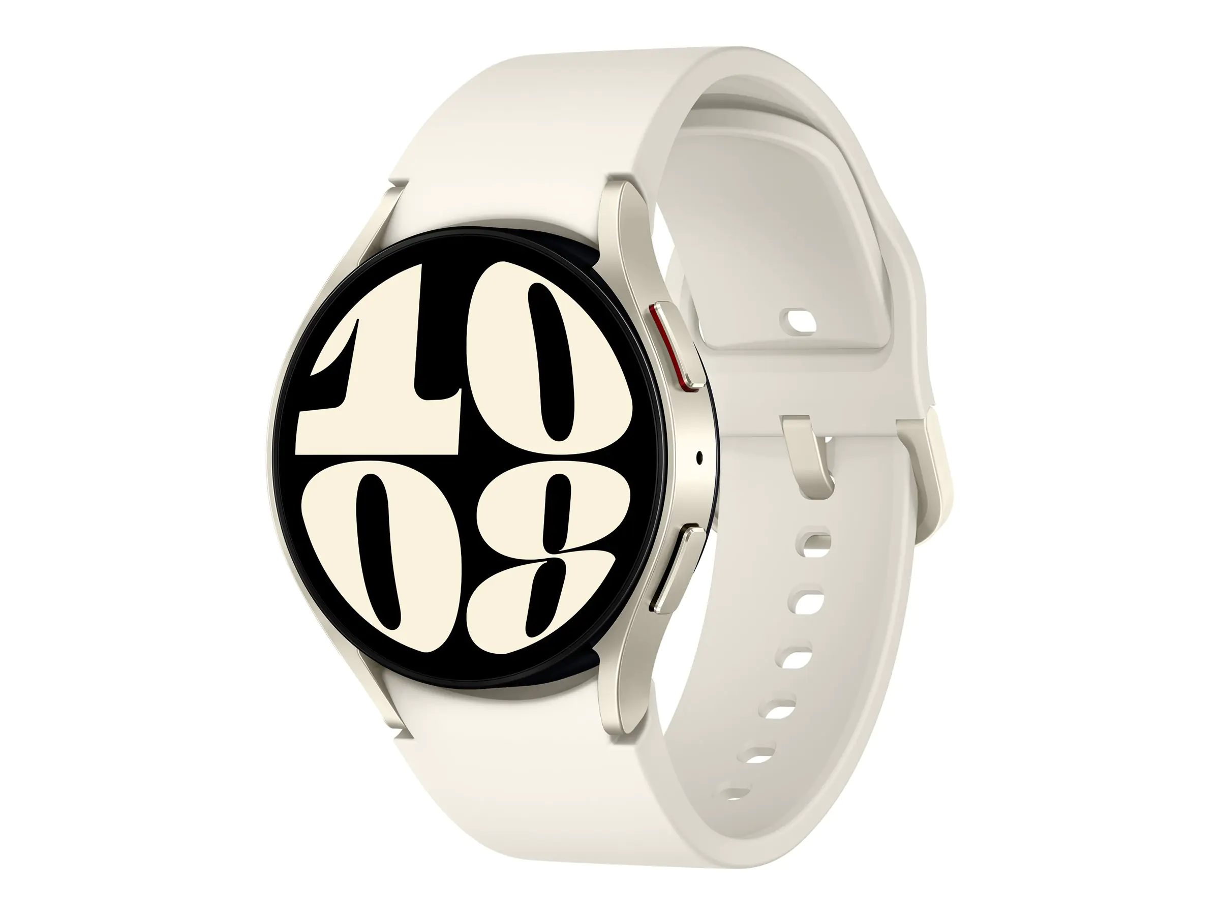 Samsung Galaxy Watch6 - 40 mm - intelligente Uhr mit Sportband - Cream - Bandgröße: S/M - Anzeige 3.33 cm (1.3") - 16 GB - LTE, NFC, Wi-Fi, Bluetooth - 4G - 28.7 g - Gold