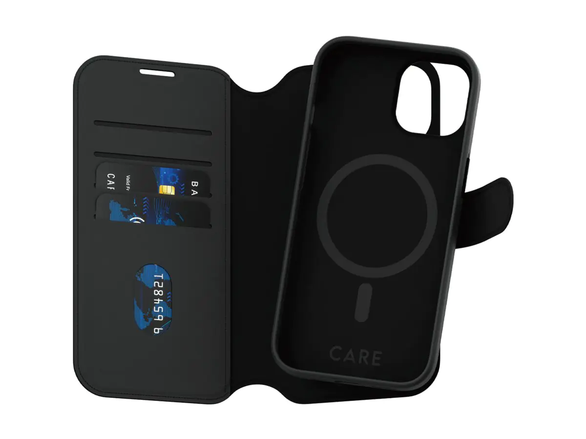 PanzerGlass CARE by PanzerGlass Tango - Flip-Hülle für Mobiltelefon - 2-in-1 Geldbörse - kompatibel mit MagSafe - Thermoplastisches Polyurethan (TPU) 1159