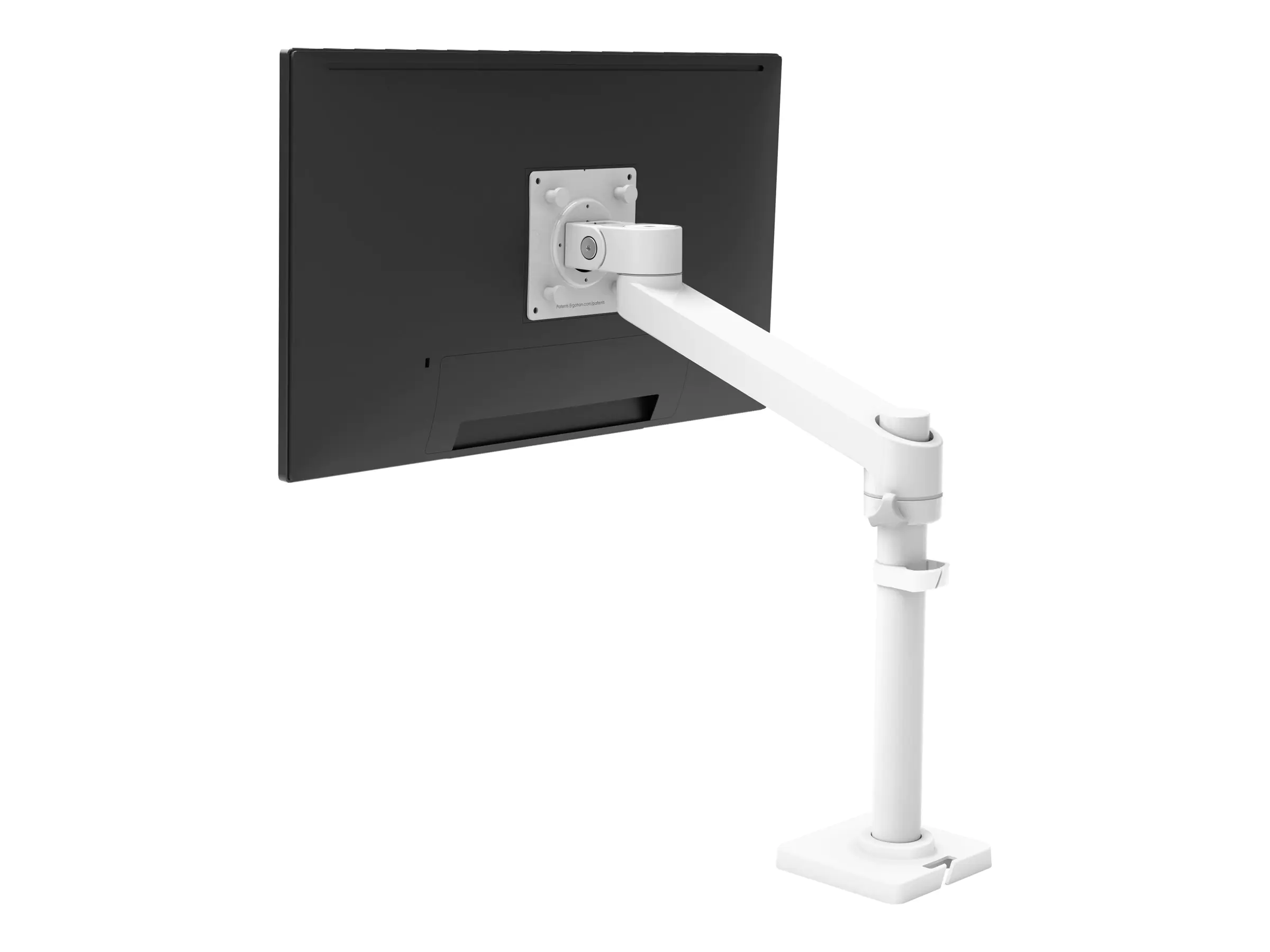 Ergotron NX - Befestigungskit (Arm-Einheit, Befestigungsmaterialien, Basis, Stange, Pivot) - für Monitor - weiß - Bildschirmgröße: bis zu 86,4 cm (bis zu 34 Zoll) - Tischmontage