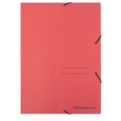 Soennecken Eckspanner 1472 DIN A4 3Klappen und Gummizug rot Soennecken Eckspanner 1472 DIN A4 3Klappen und Gummizug rot