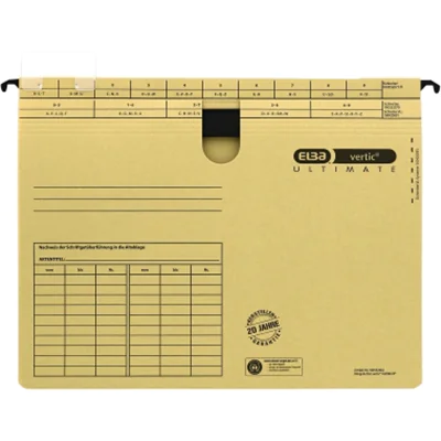 ELBA Hängehefter vertic ULTIMATE 100552065 DIN A4 Karton naturbraun ELBA Hängehefter vertic ULTIMATE 100552065 DIN A4 Karton naturbraun