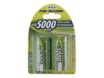 Akku NiMH 2er Blister D Mono LR20 5000 mAh