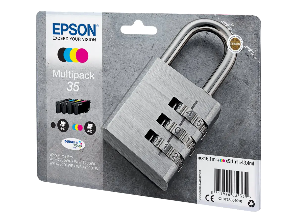 Epson 35 Multipack - 4er-Pack - Schwarz, Gelb C13T35864020