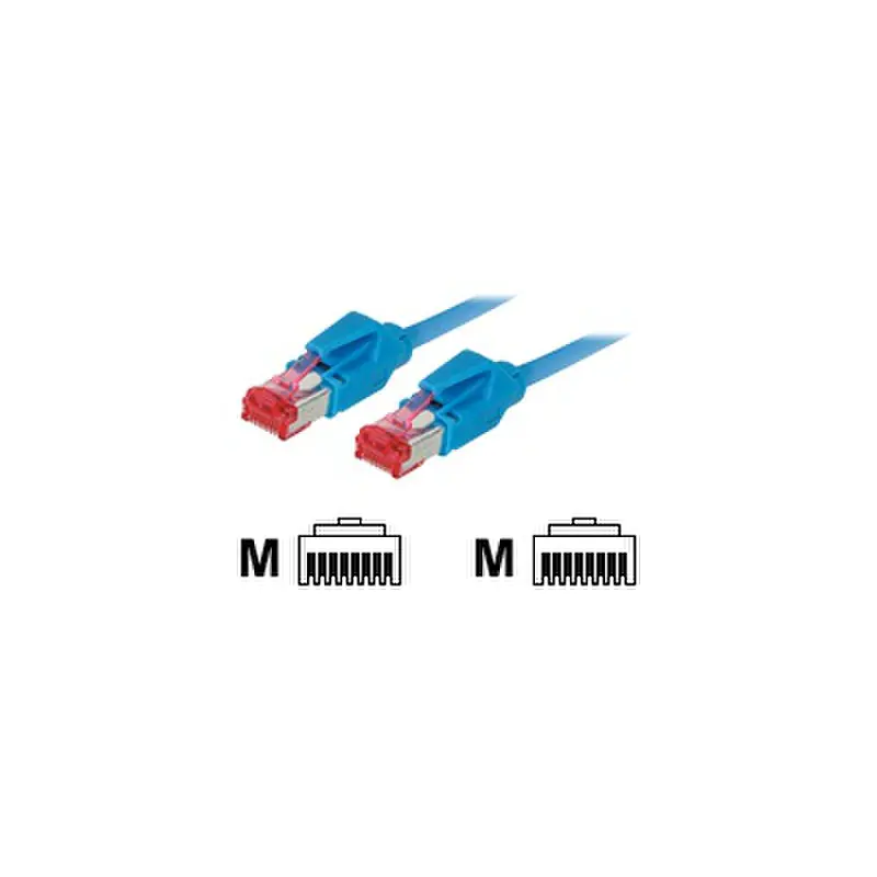 Tecline Patch-Kabel RJ-45 (M) RJ-45 (M) 71807B SFTP-Kabel CAT 6 7.5 m Blau