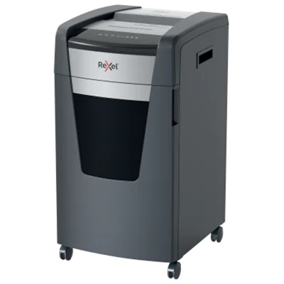 Rexel® Aktenvernichter Momentum Extra XP422+ P-4 Papier, Heftklammern, Büroklammern, Kreditkarten, CDs/DVDs Partikelschnitt 23 Bl. (70 g/m²) schwarz