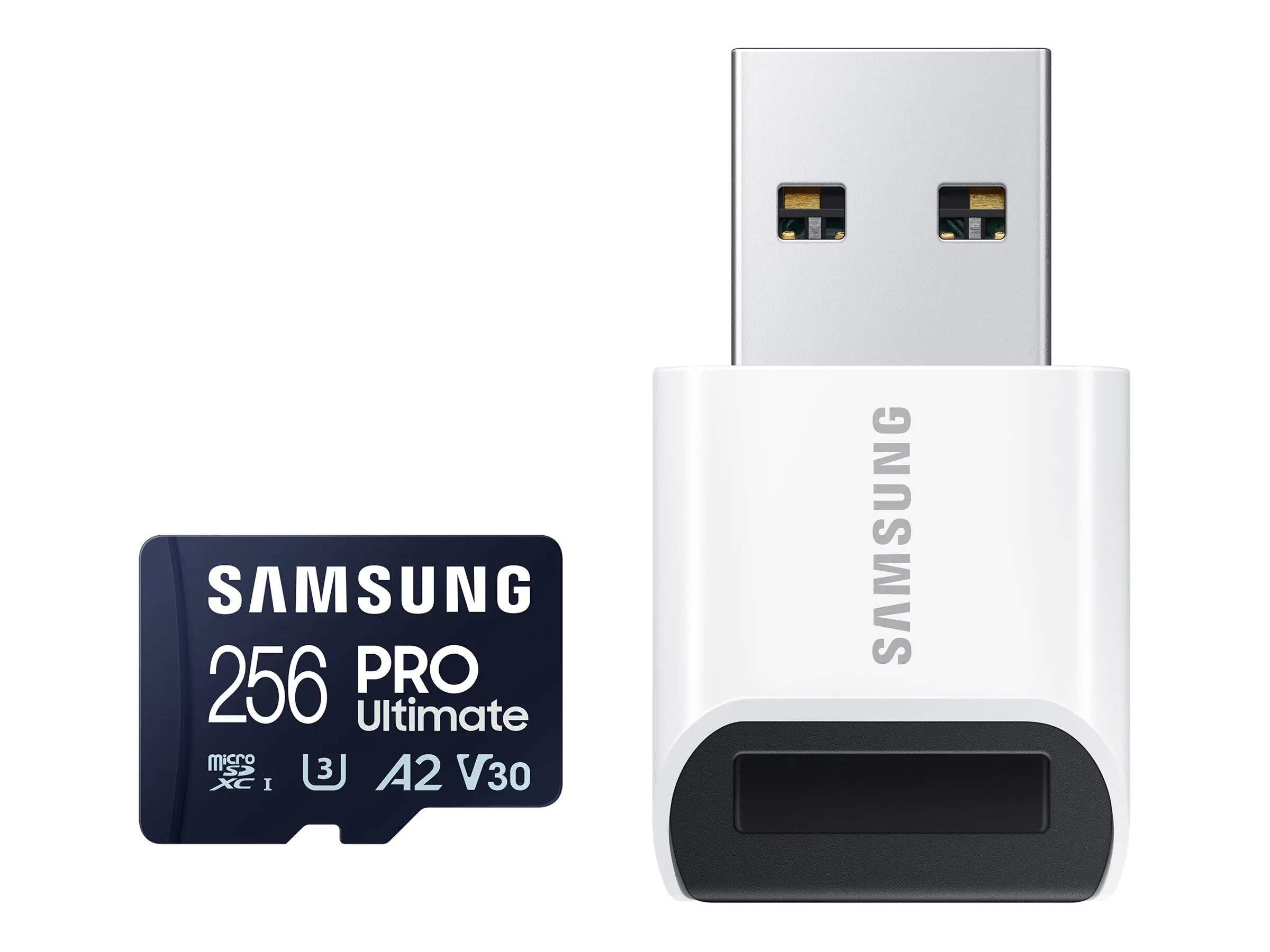 Samsung PRO Ultimate MB-MY256SB - Flash-Speicherkarte - 256 GB - A2 / Video Class V30 / UHS-I U3 - microSDXC UHS-I - Blau